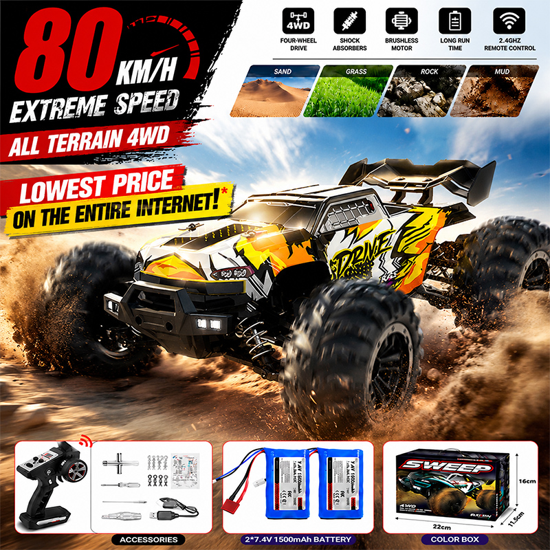 Kids Toys Brands - Lowest Price 4WD RC Monster Truck