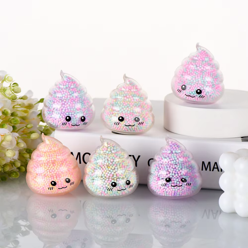 Kids Toys Easter - 2 Pack Colorful Poop Squishy Stress