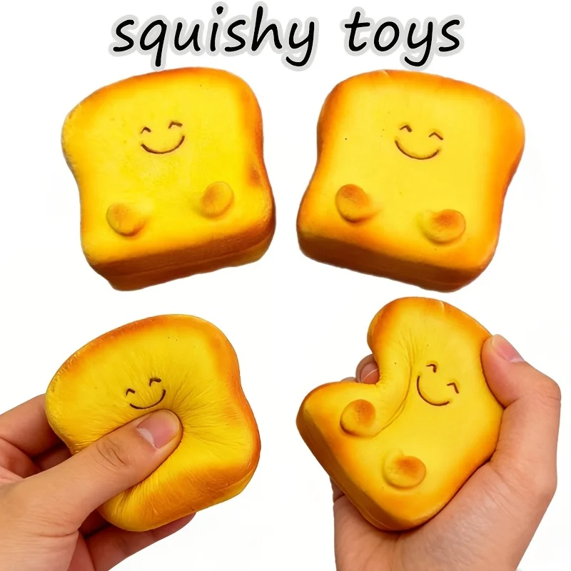 Kids Toys Easter - Imitation Toast Bread Shape Squeeze Toys,