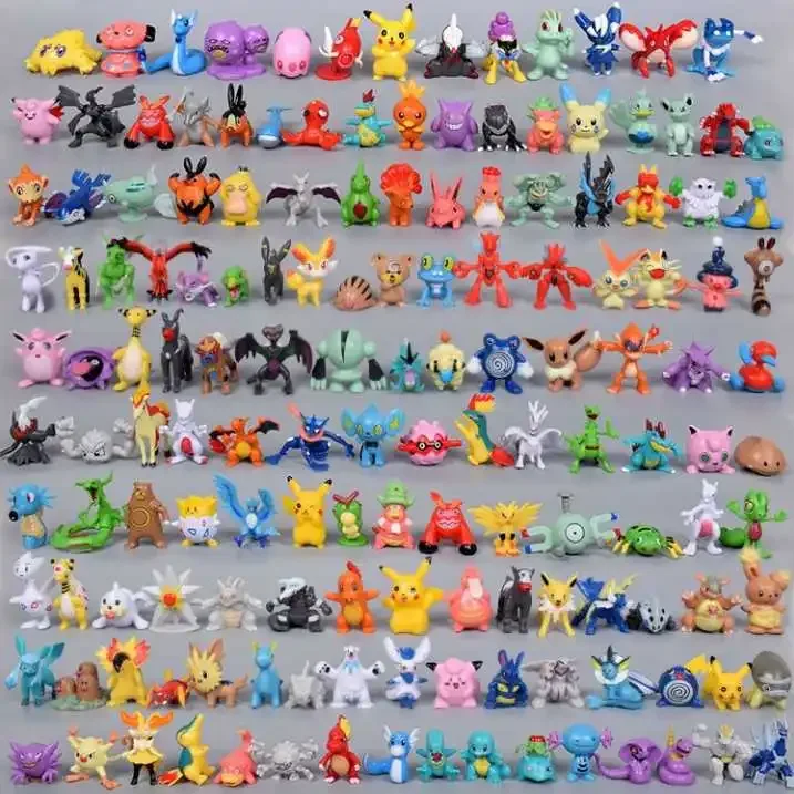Kids Toys Movie - 24-144pcs Pokemon Figure Model Pikachu Anime