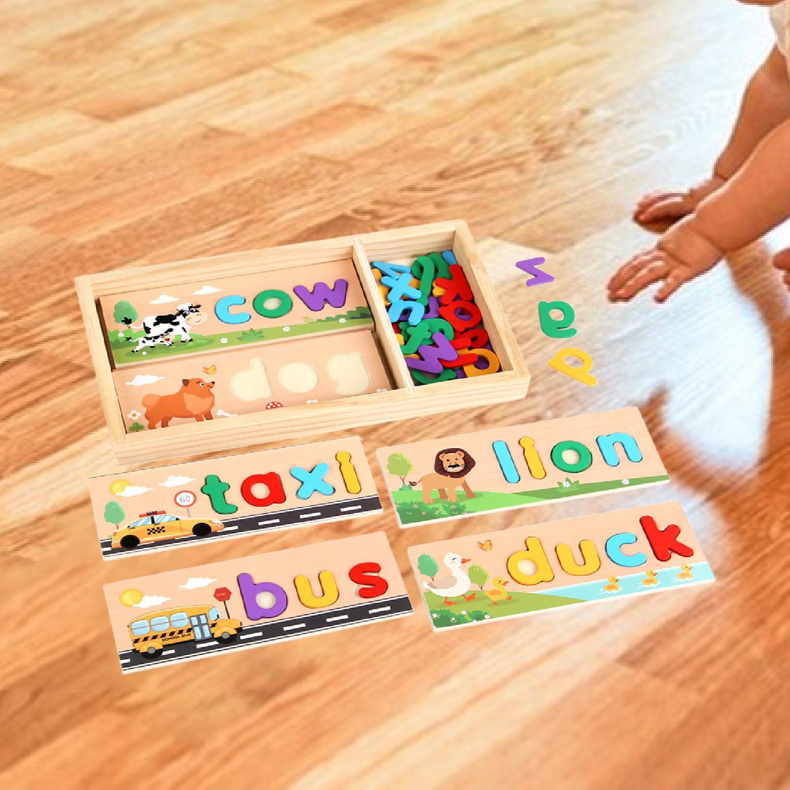 Wooden Spell Learning Toys wit - Kids Toys 3 Year Old のレビューと価格