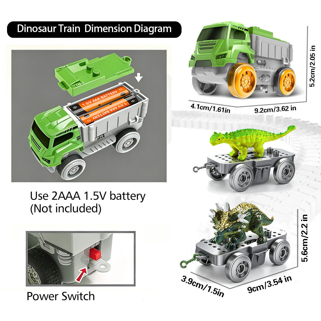 Flexible Dinosaur Race Track C - Kids Toys Electric Car のレビューと価格