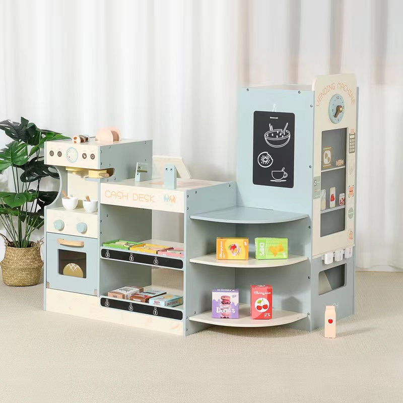 Kids Wooden Grocery Store Play - Kids Toys Vending Machine のレビューと価格