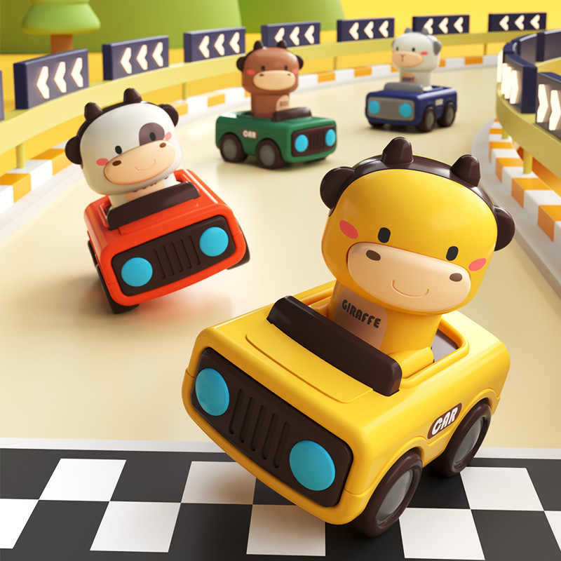 Animal Push and Go Car Toy, Du - Kids Toys 3 Year Old のレビューと価格