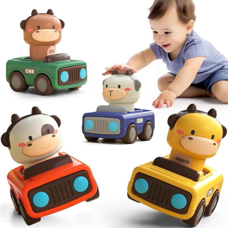 Animal Push and Go Car Toy, Du - Kids Toys 3 Year Old のレビューと価格