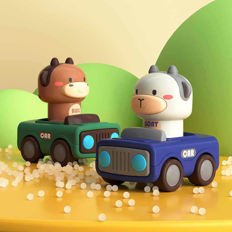 Animal Push and Go Car Toy, Du - Kids Toys 3 Year Old のレビューと価格