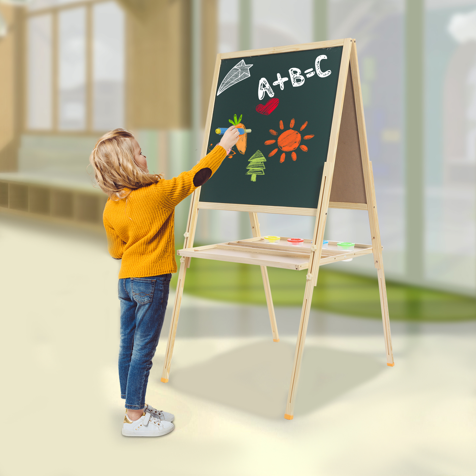 (Clearance Sale!) Art Easel Ad - Kids Art Easel のレビューと価格