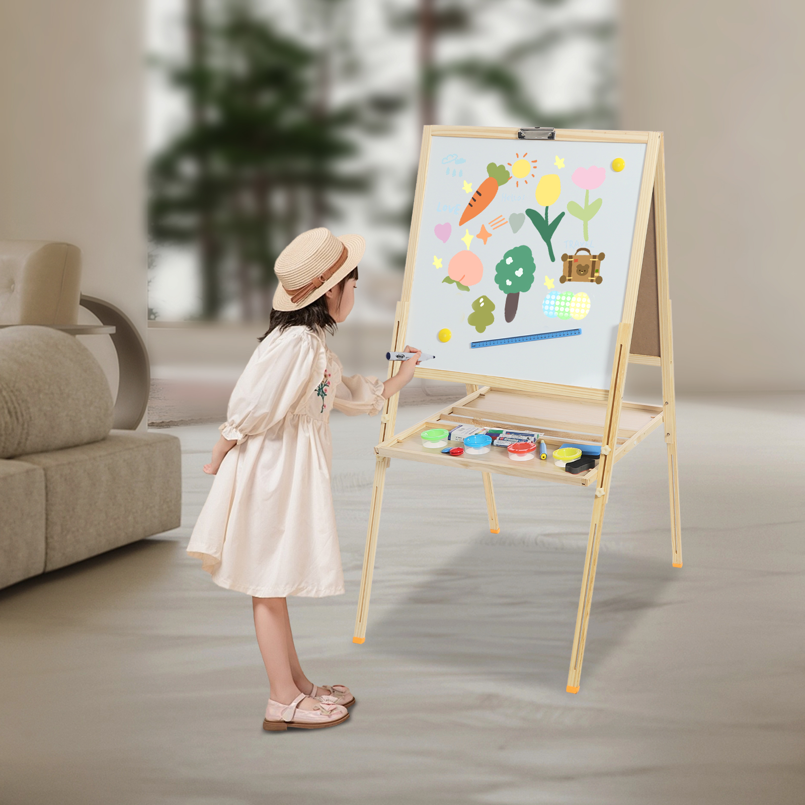 (Clearance Sale!) Art Easel Ad - Kids Art Easel のレビューと価格