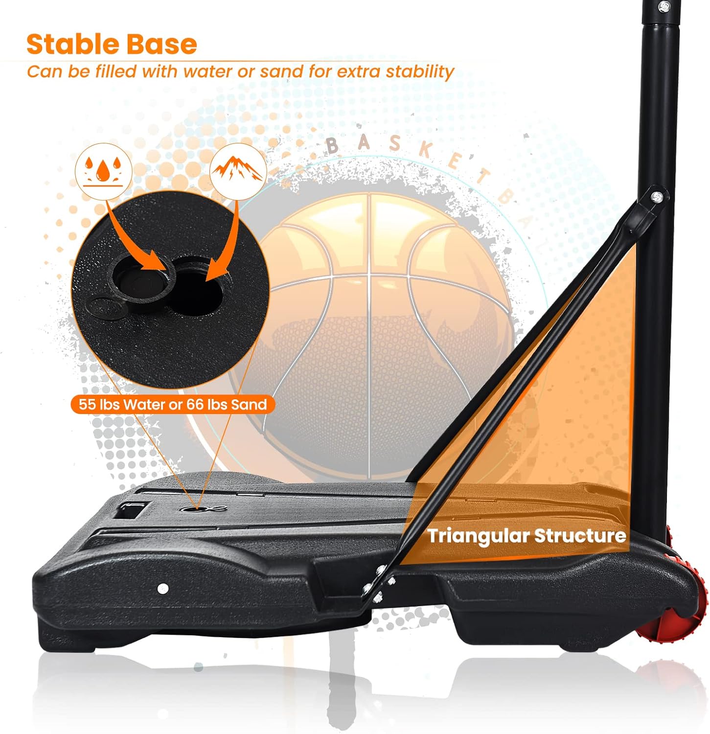 Portable Basketball Hoop with  - Basketball Hoop Kids Indoor のレビューと価格