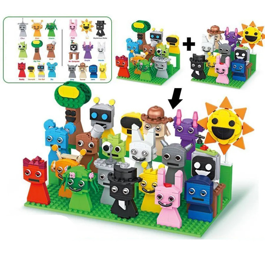 9pcs MOC Figures Building Bloc - Kids Toys Easter のレビューと価格