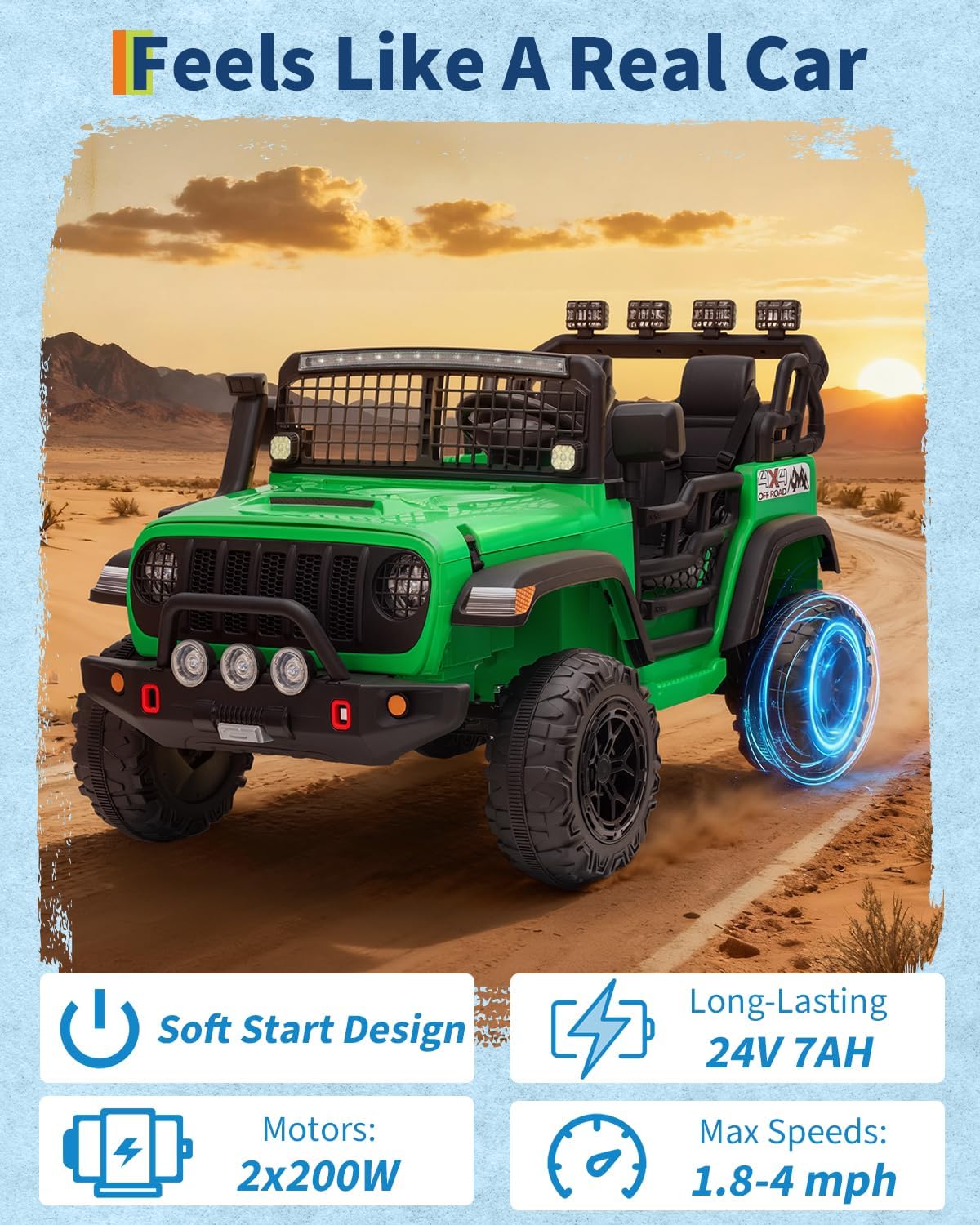 24V 2 Seats Kids Ride on Car w - Kids Toys Electric Car のレビューと価格