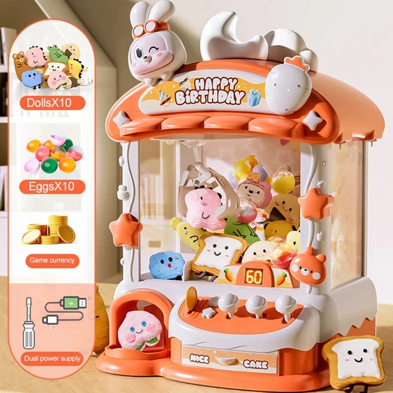 Cartoon Claw Game Machine Rabb - Kids Toys Easter のレビューと価格