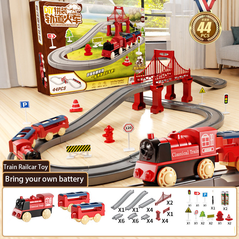 44Pcs/set Electric Train Track - Kids Toys Electric Car のレビューと価格