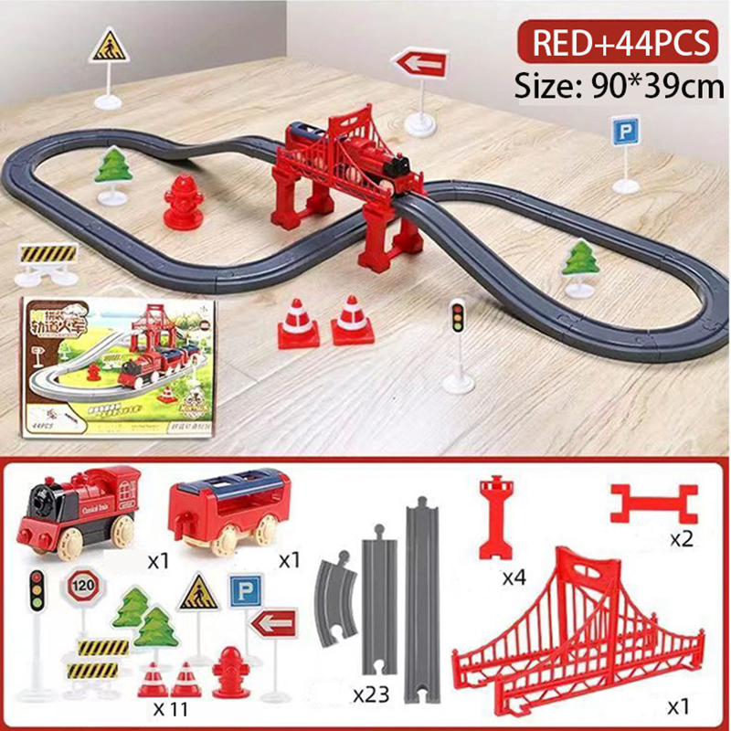 44Pcs/set Electric Train Track - Kids Toys Electric Car のレビューと価格
