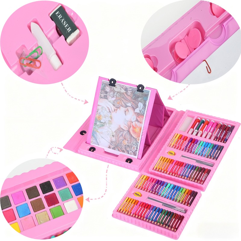 208Pcs Kids Art Set with Crayo - Kids Art Easel のレビューと価格