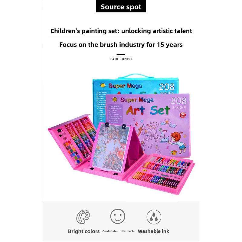 208Pcs Kids Art Set with Crayo - Kids Art Easel のレビューと価格