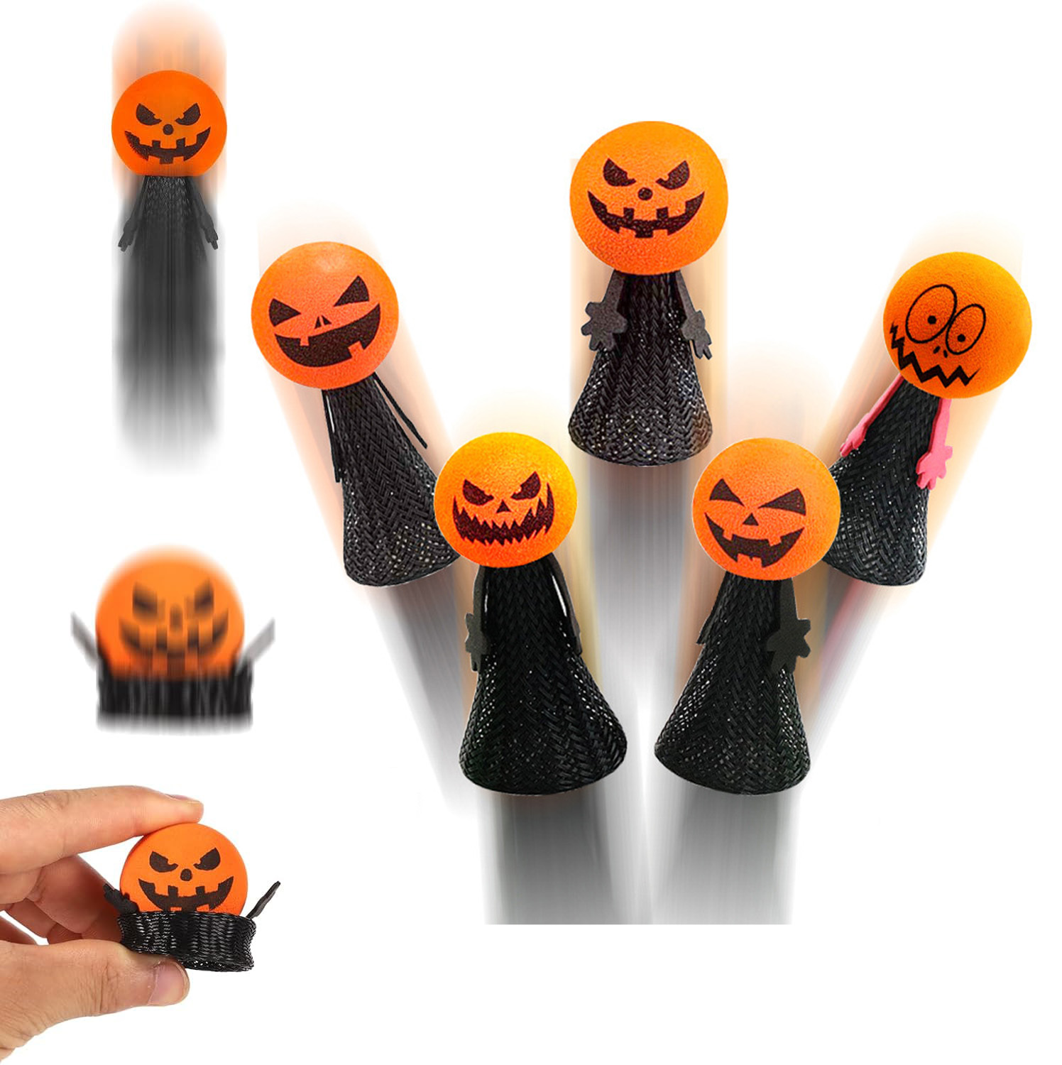 5PCS Halloween Jumping Popper  - Kids Toys Jumping Poppers のレビューと価格