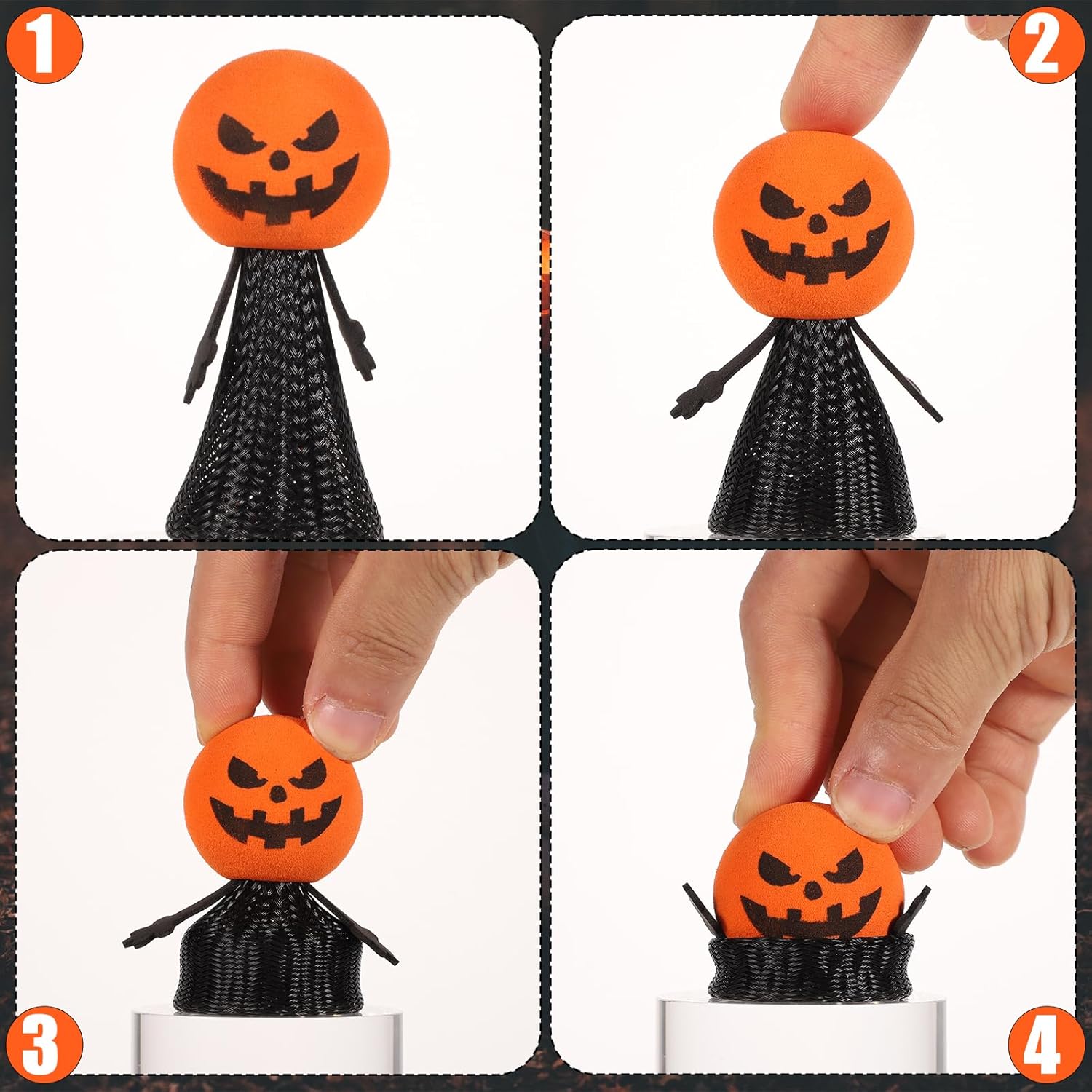 5PCS Halloween Jumping Popper  - Kids Toys Jumping Poppers のレビューと価格