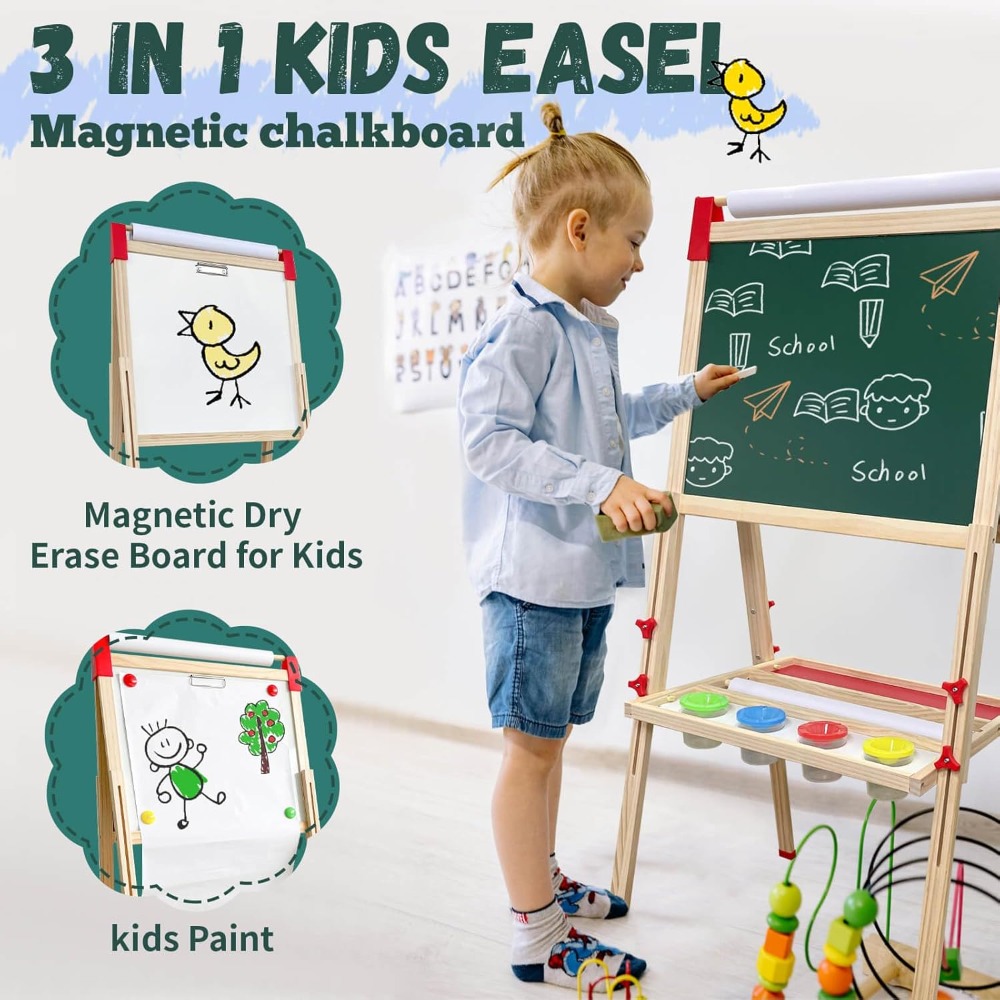 Adjustable Wooden Art Easel fo - Kids Art Easel のレビューと価格
