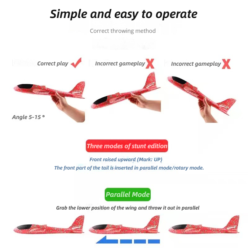 48cm Large Foam Airplane Child - Kids Toys Supplier のレビューと価格