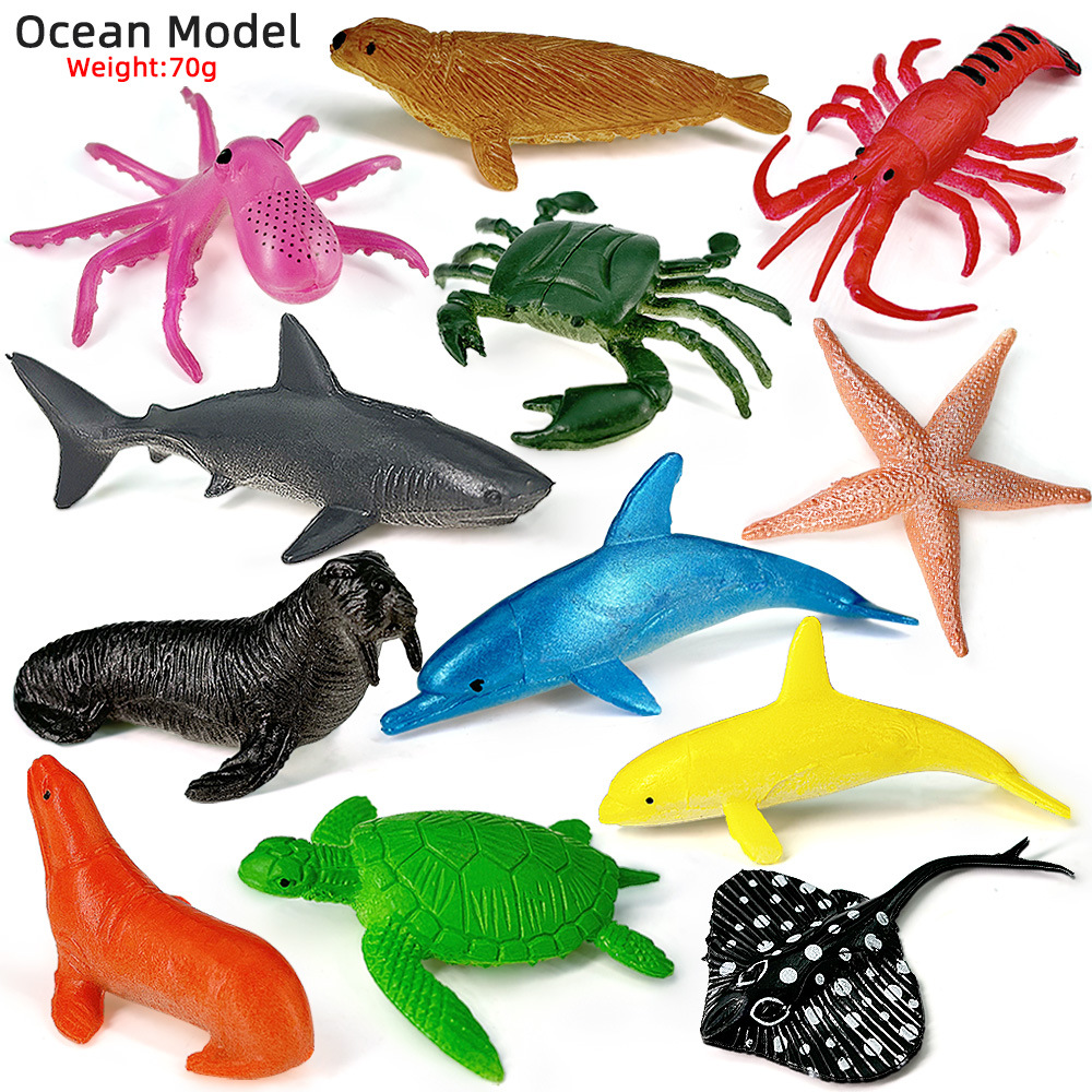 12pcs Ocean Sea Life Set Anima - Kids Toys 3 Year Old のレビューと価格
