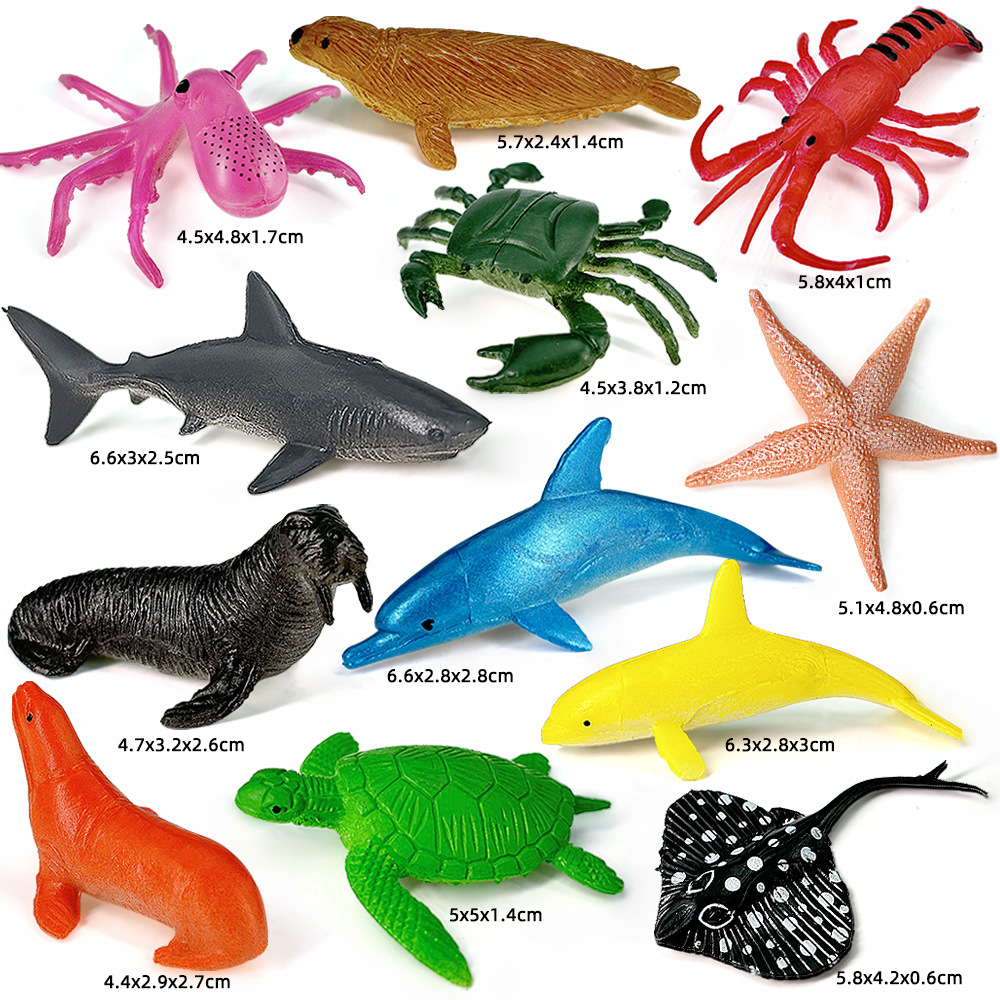 12pcs Ocean Sea Life Set Anima - Kids Toys 3 Year Old のレビューと価格