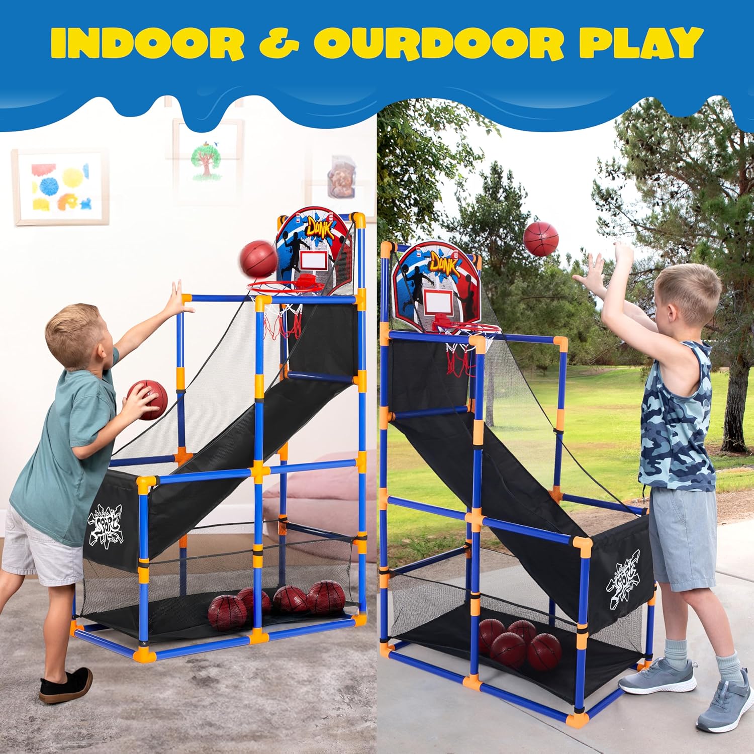 Arcade Basketball Game Set wit - Basketball Hoop Kids Indoor のレビューと価格