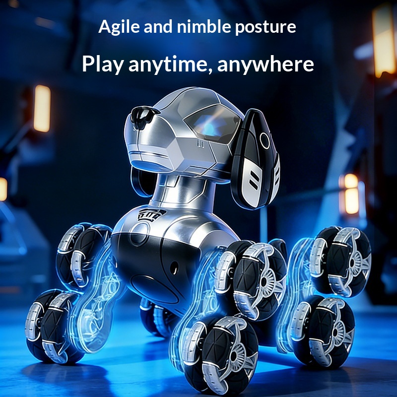 New RC Stunt Robot Dog 8 Wheel - Kids Toys Electric Car のレビューと価格