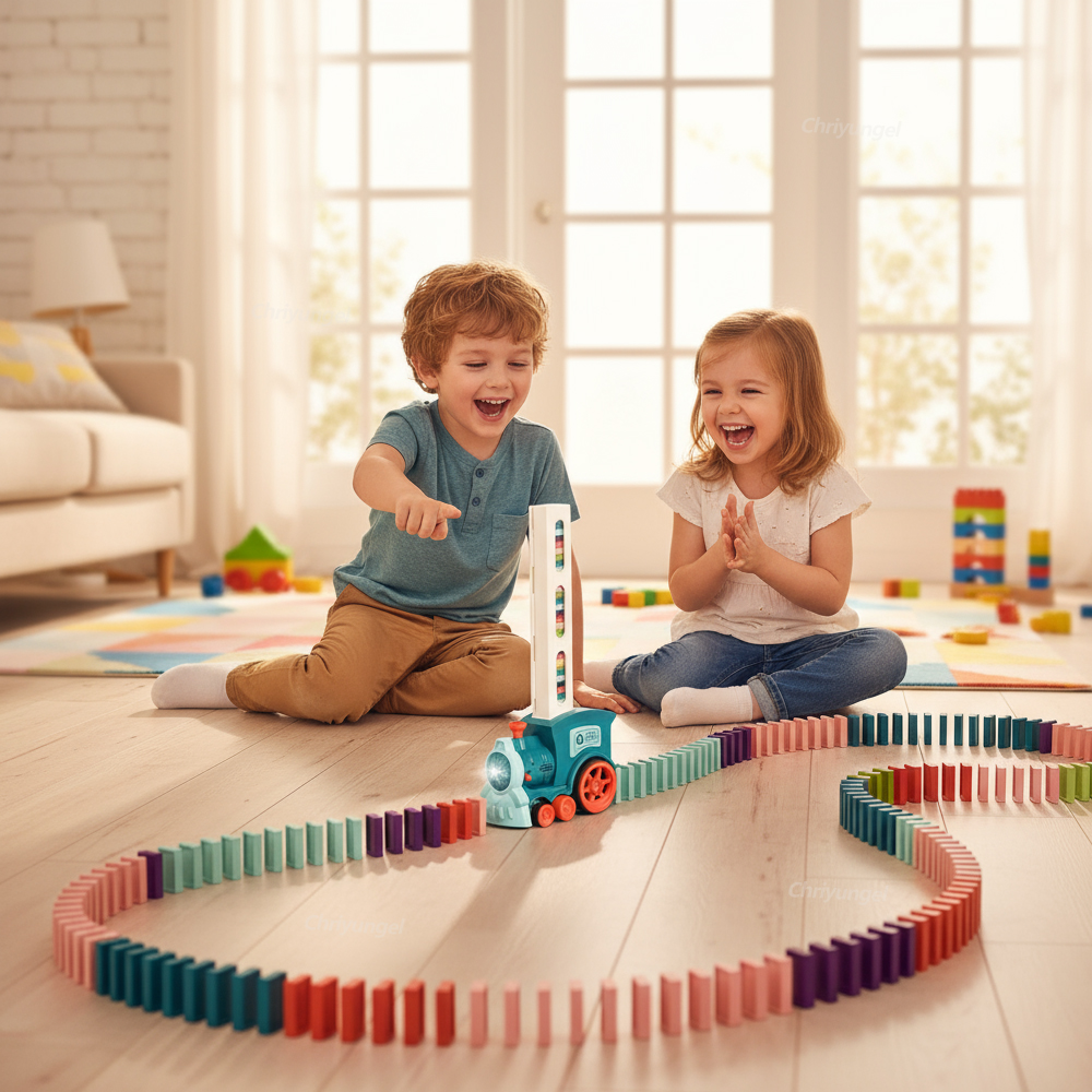 Automatic Domino Train Car Ele - Kids Toys Electric Car のレビューと価格