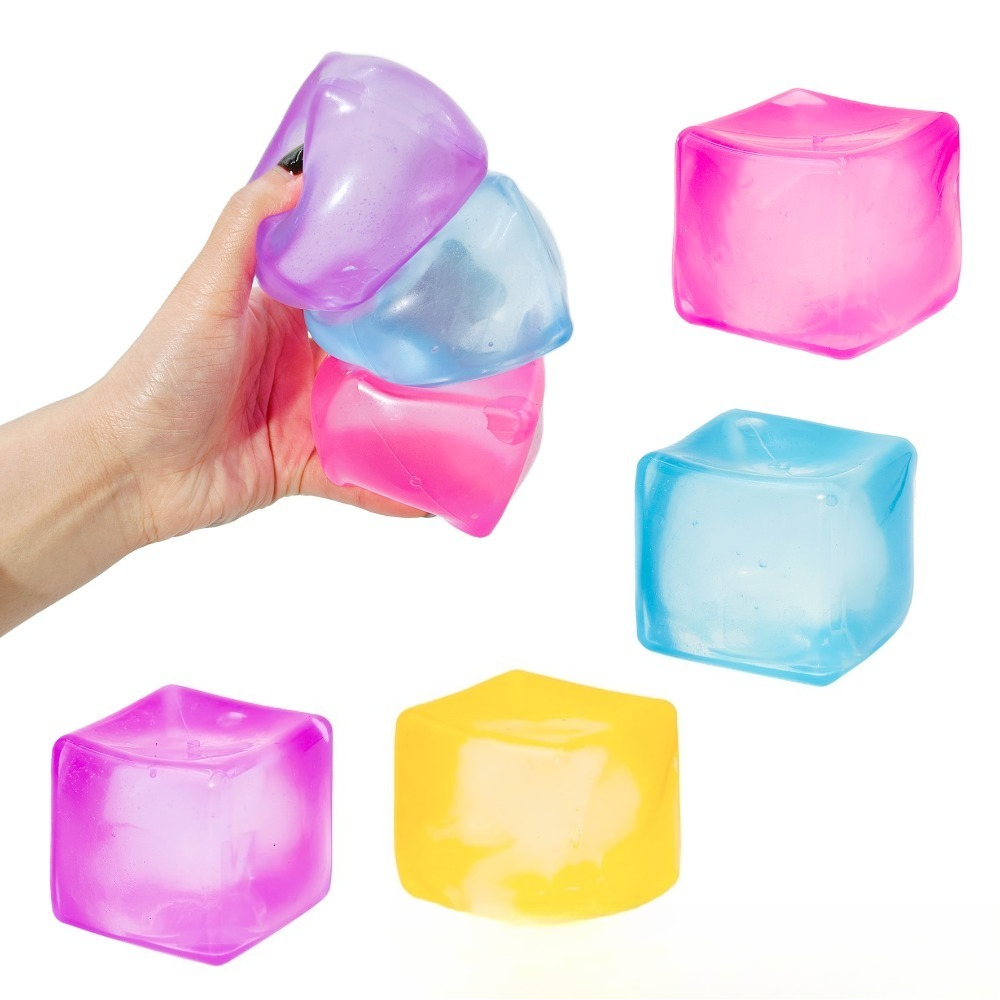 Squishy Ice Cube Fidget Toys,  - Kids Toys Easter のレビューと価格