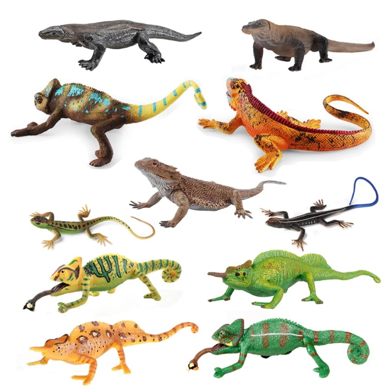Iguana Lizard Figures Chameleo - Kids Toys Review のレビューと価格