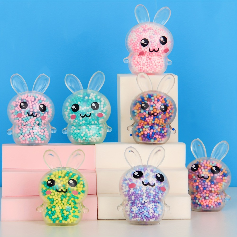 1/6pcs Squishy Bunny Stress Ba - Kids Toys Easter のレビューと価格