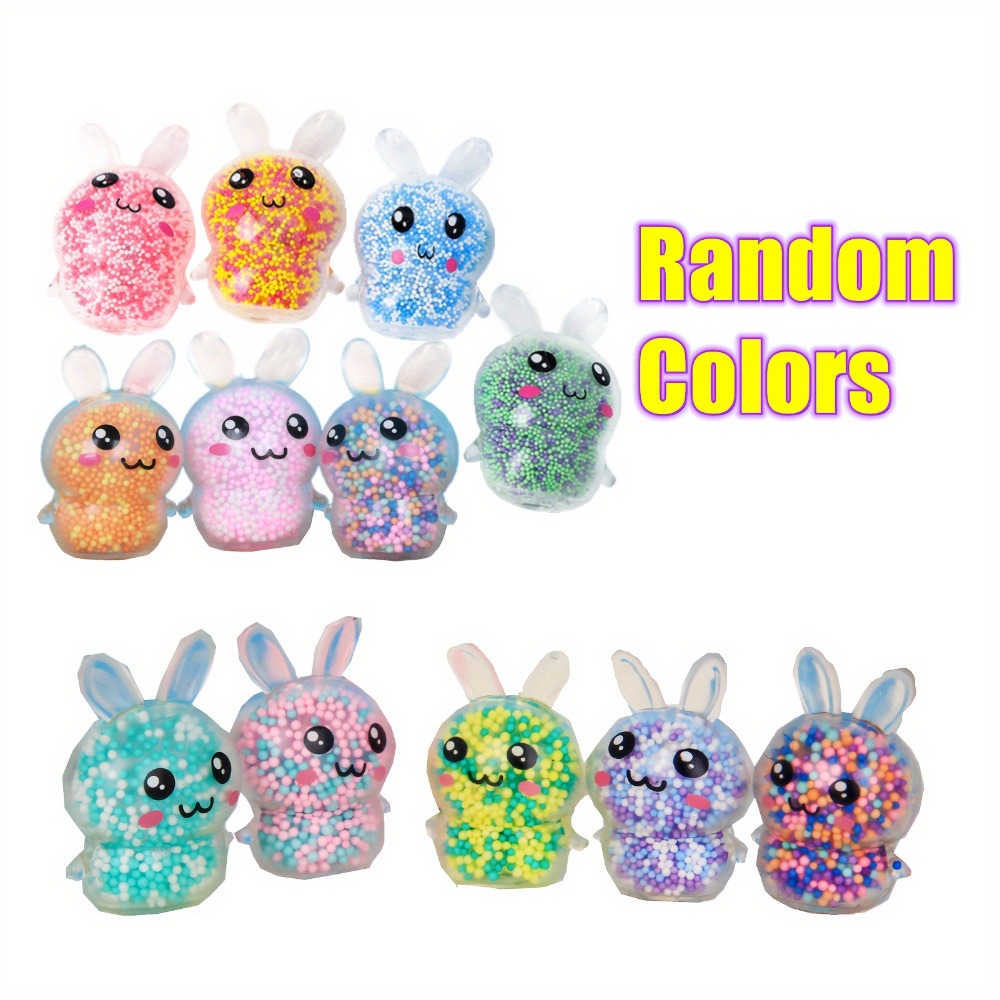 1/6pcs Squishy Bunny Stress Ba - Kids Toys Easter のレビューと価格