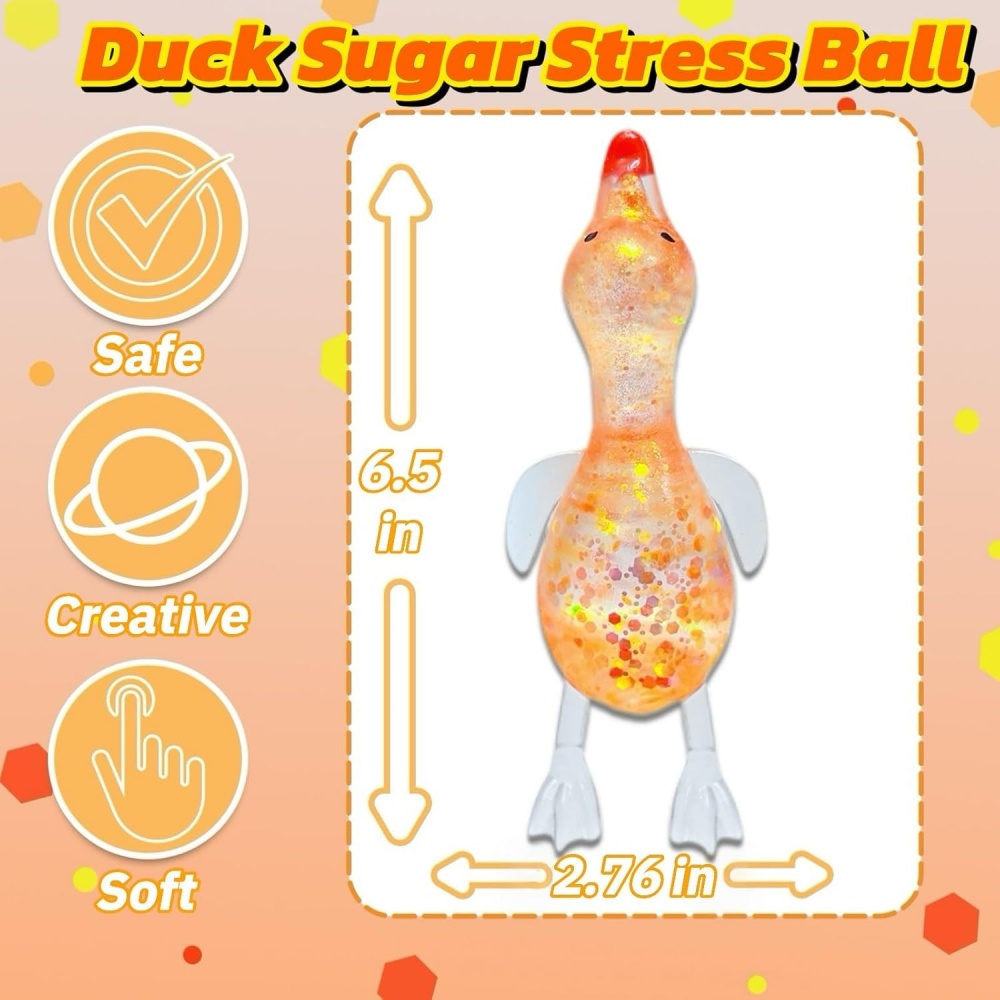Duck Sugar Stress Ball Squishy - Kids Toys Easter のレビューと価格