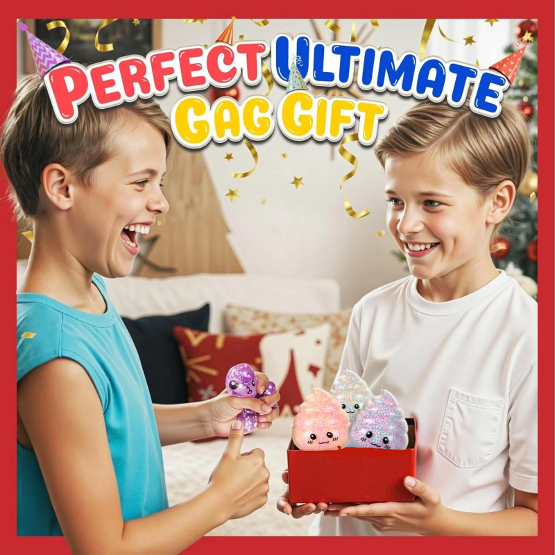 2 Pack Colorful Poop Squishy S - Kids Toys Easter のレビューと価格