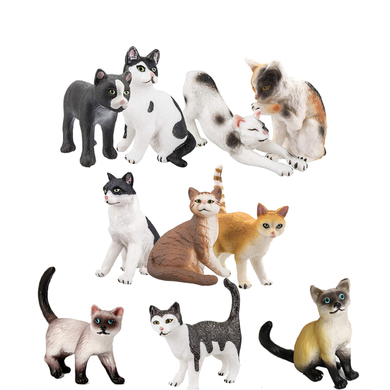 Cat Model Toys Farm animals Mi - Kids Toys Review のレビューと価格