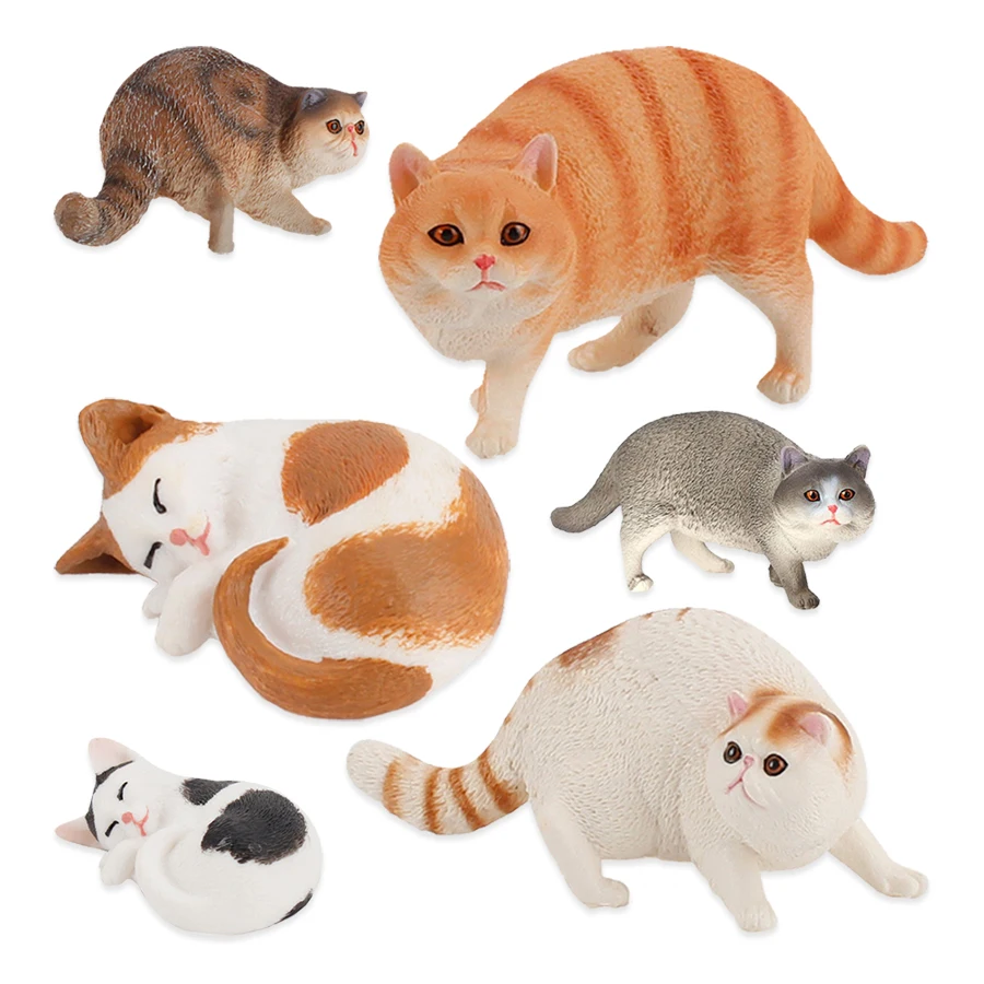 Cat Model Toys Farm animals Mi - Kids Toys Review のレビューと価格