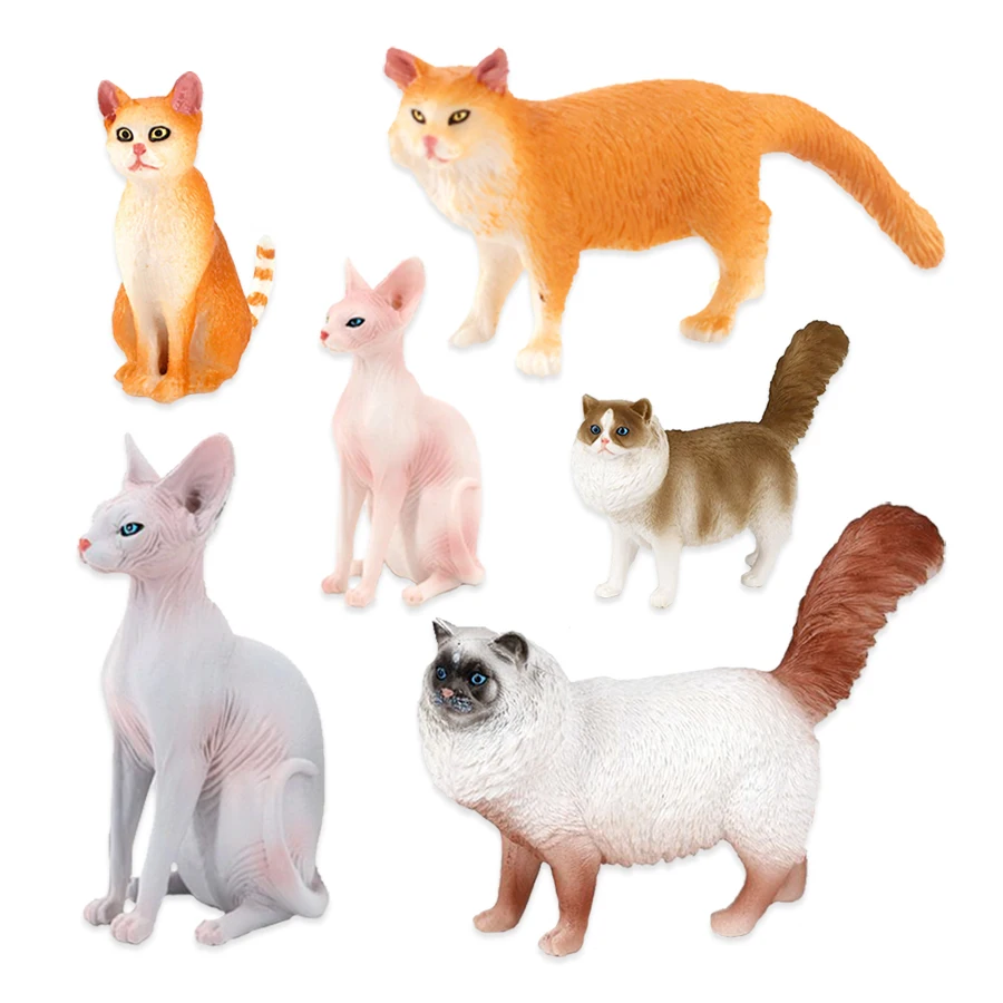 Cat Model Toys Farm animals Mi - Kids Toys Review のレビューと価格