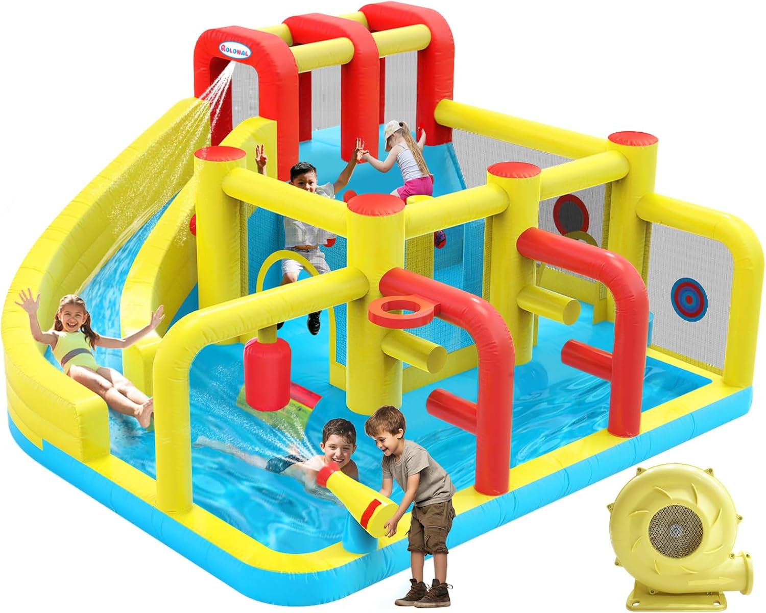 Kids Inflatable Water Slide Bo - Basketball Hoop Kids Indoor のレビューと価格