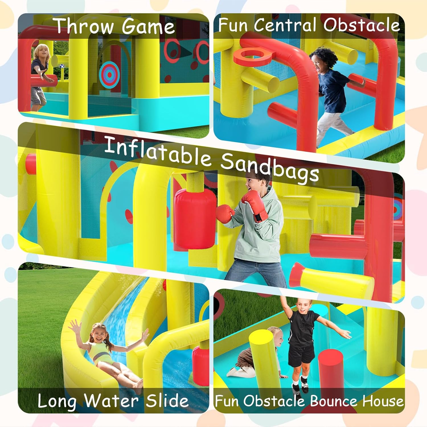 Kids Inflatable Water Slide Bo - Basketball Hoop Kids Indoor のレビューと価格