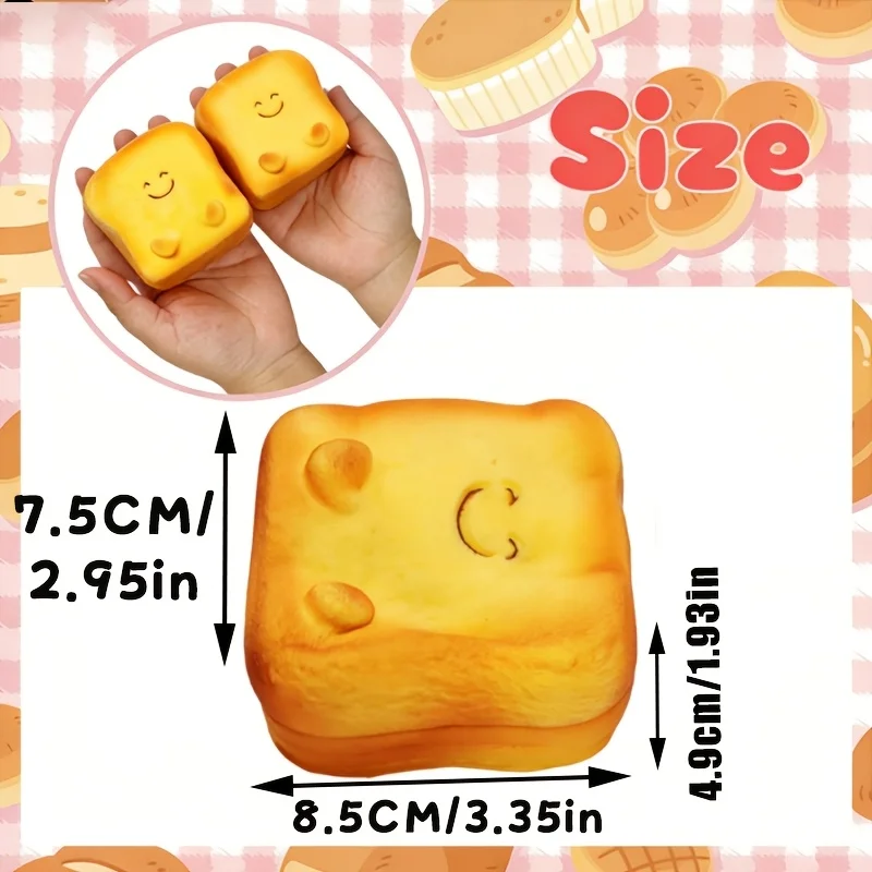 Imitation Toast Bread Shape Sq - Kids Toys Easter のレビューと価格