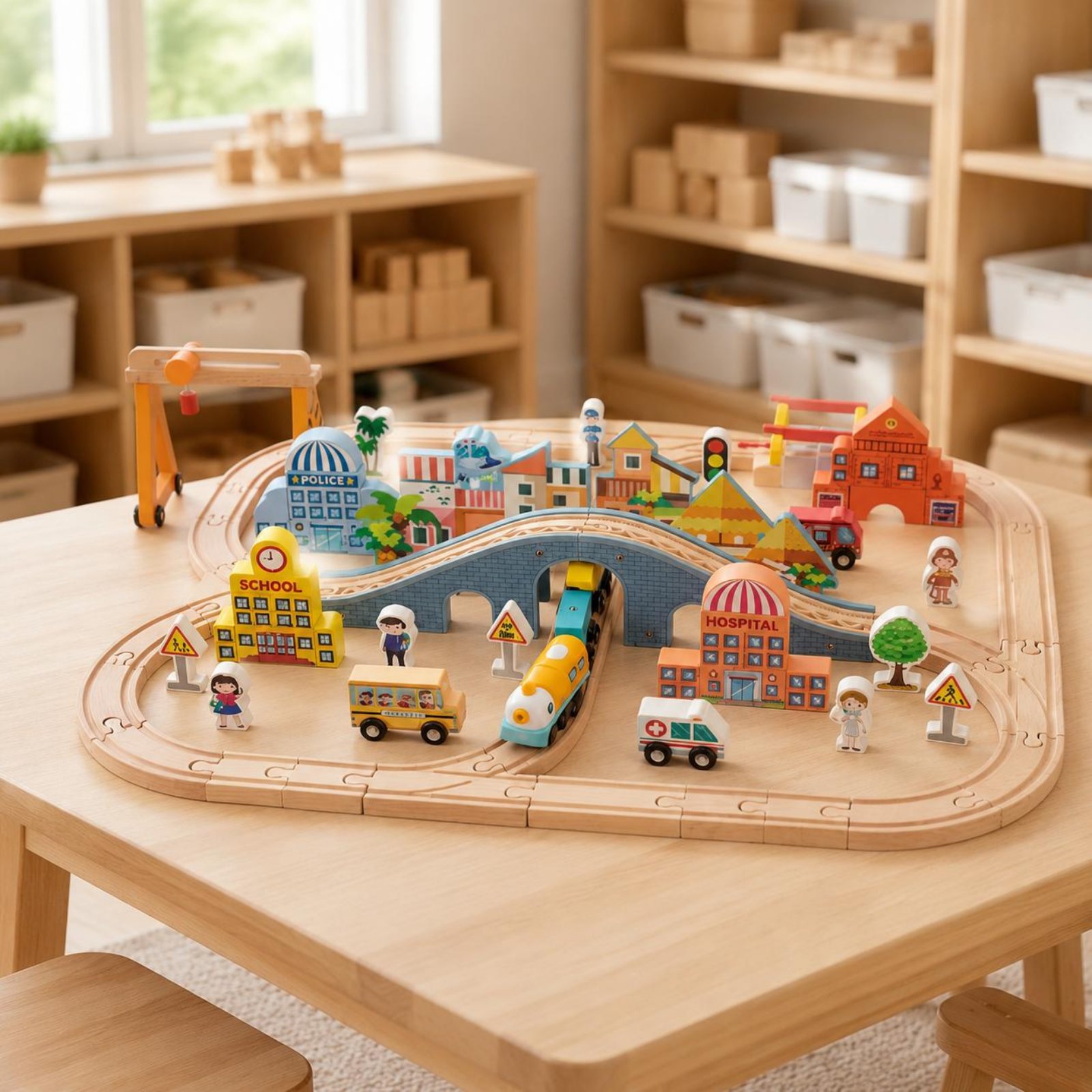 Wooden Train Set Educational W - Kids Toys Brand のレビューと価格