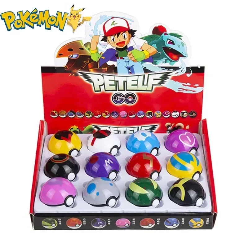 12Pcs Pokemon Figure Pokeball  - Kids Toys Movie のレビューと価格