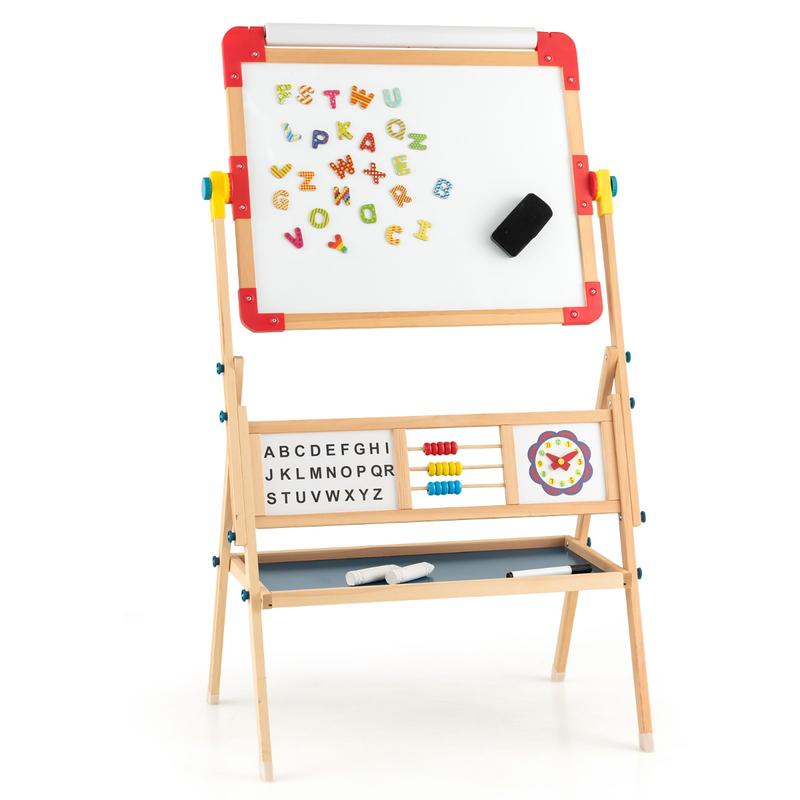 3-in-1 Wooden Art Easel for Ki - Kids Art Easel のレビューと価格