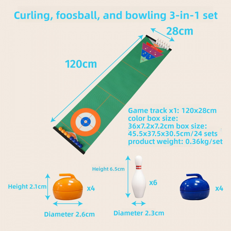 Curling Tabletop Game Set, Min - Kids' Toy のレビューと価格