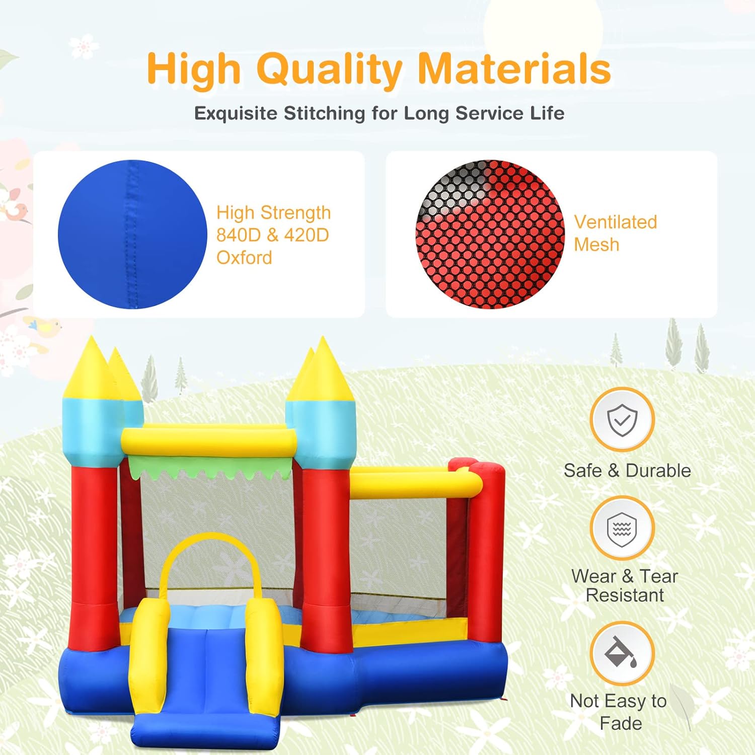Inflatable Bounce Castle for K - Basketball Hoop Kids Indoor のレビューと価格