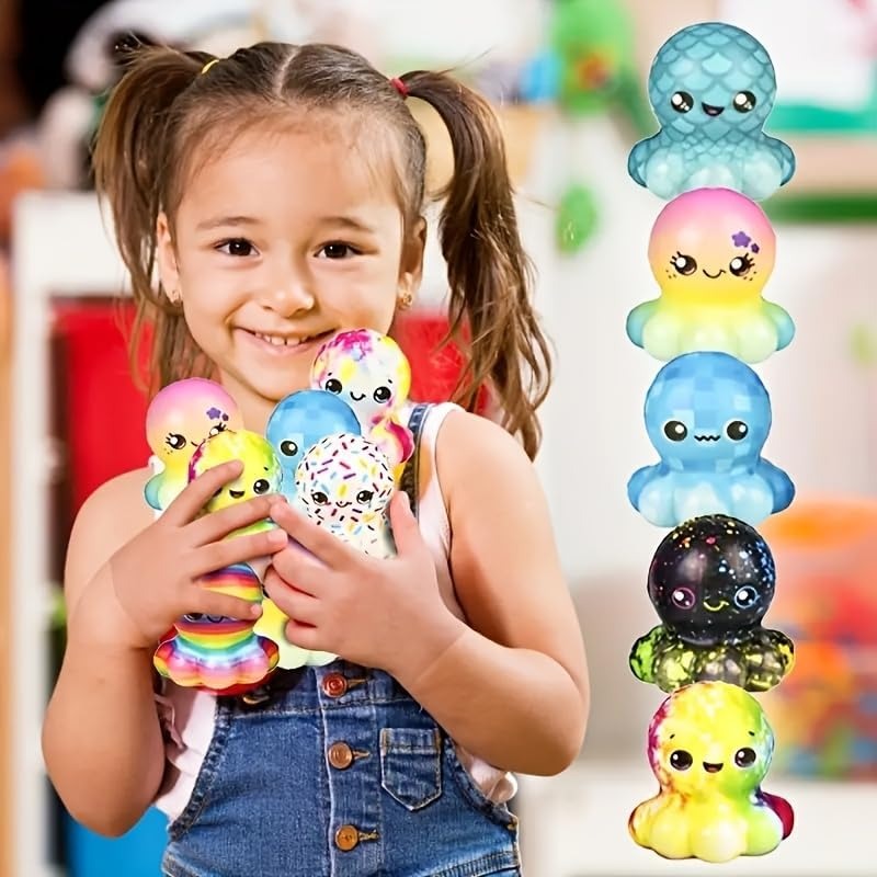 6/12PCS Octopus Slow Squishy T - Kids Toys Easter のレビューと価格