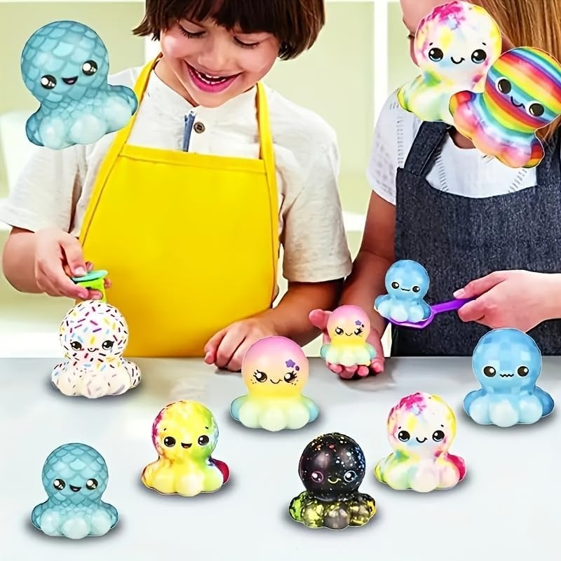 6/12PCS Octopus Slow Squishy T - Kids Toys Easter のレビューと価格