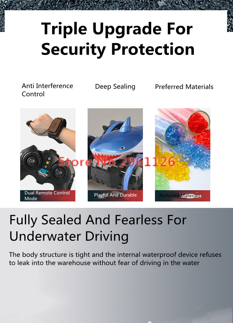 Amphibious Watch Sensing Shark - Kids Toys 3 Year Old のレビューと価格